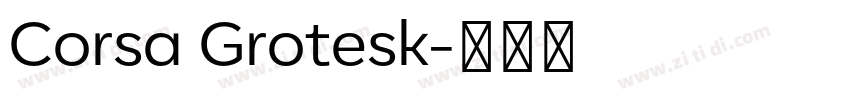 Corsa Grotesk字体转换